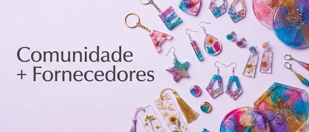 Variedade de peças de resina da comunidade