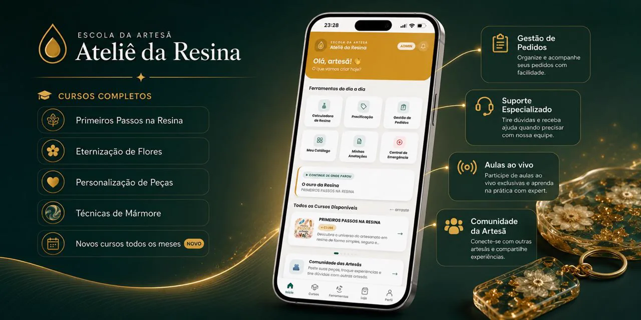 App do Clube da Artesã pela Escola da Artesã com aulas, ferramentas e comunidade