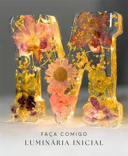 Aula Faça Comigo: luminária inicial de resina