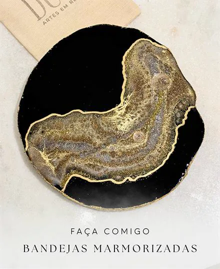 Aula Faça Comigo: bandejas marmorizadas