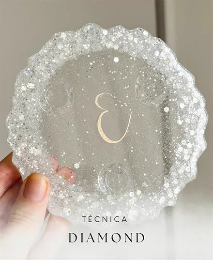Técnica diamond em resina